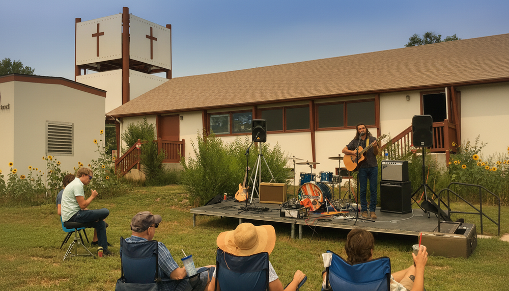 Community gathering at St. Luke&rsquo;s