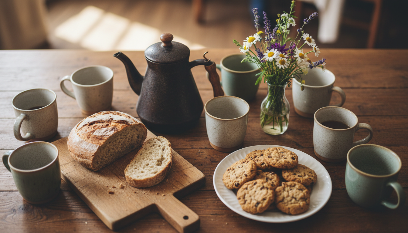 Coffee, bread, and fellowship